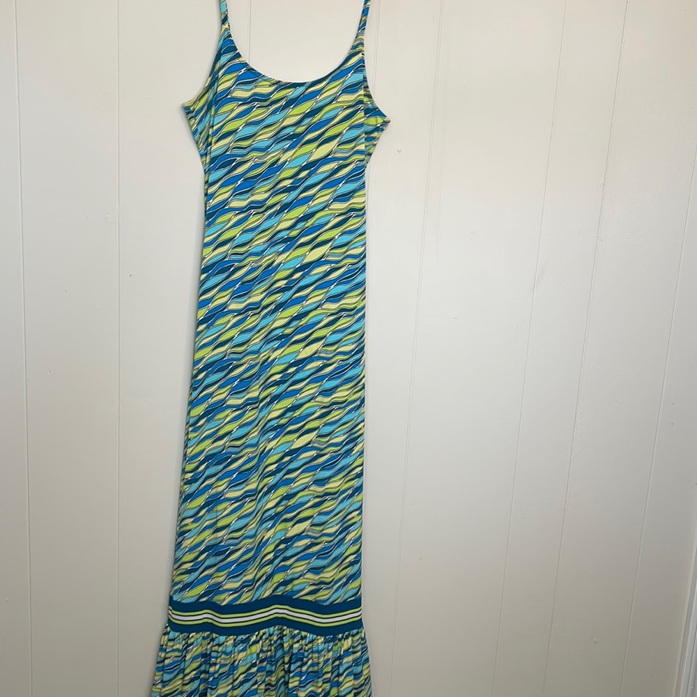 Michael Kors Wavy Abstract Maxi Dress Size XS